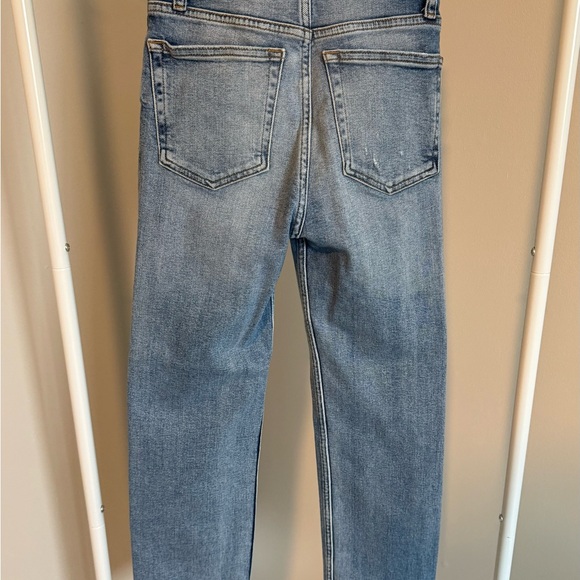 Re/Done Light Blue Straight Jeans - Picture 3 of 9